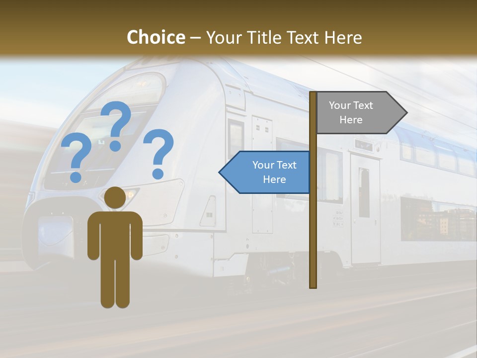 Track Motion Route PowerPoint Template