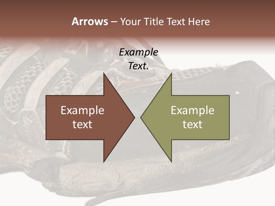 Isolated Shoes Backpacking PowerPoint Template