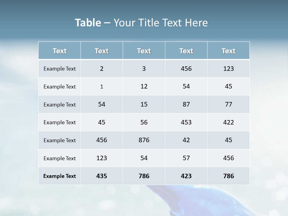 A Blue Bottle With A Cork In The Water PowerPoint Template