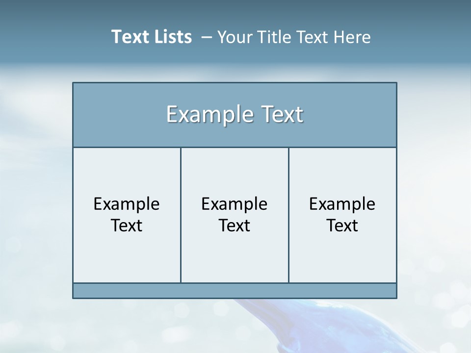A Blue Bottle With A Cork In The Water PowerPoint Template