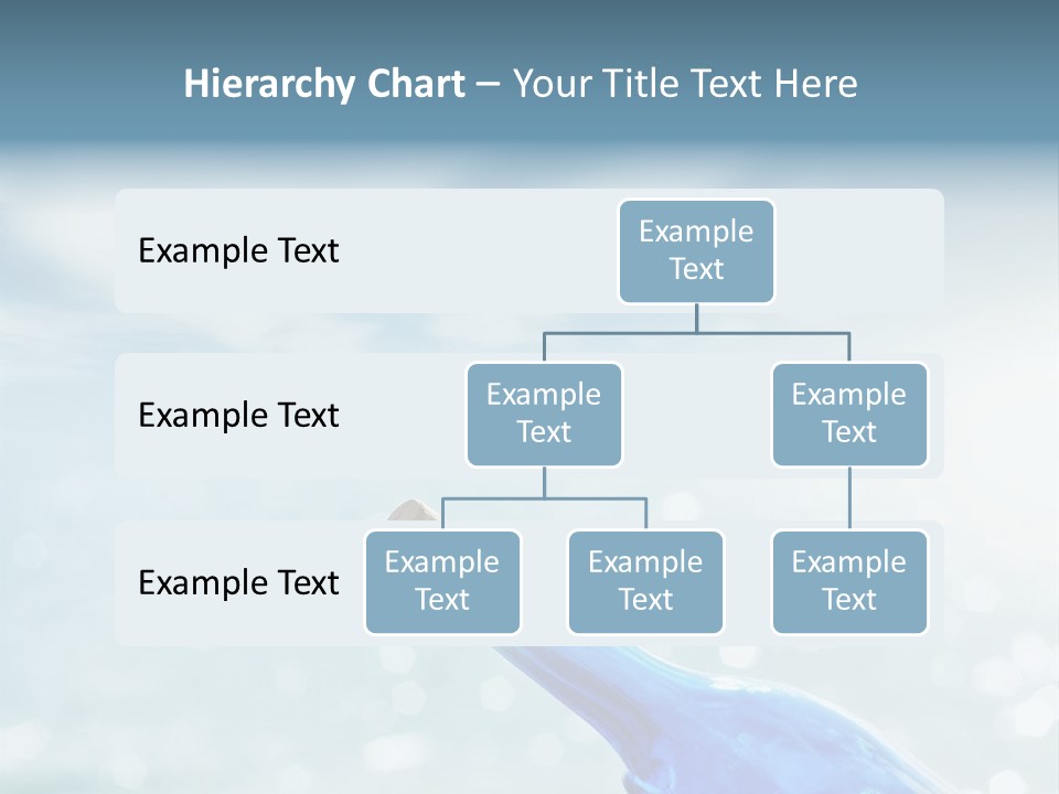 A Blue Bottle With A Cork In The Water PowerPoint Template