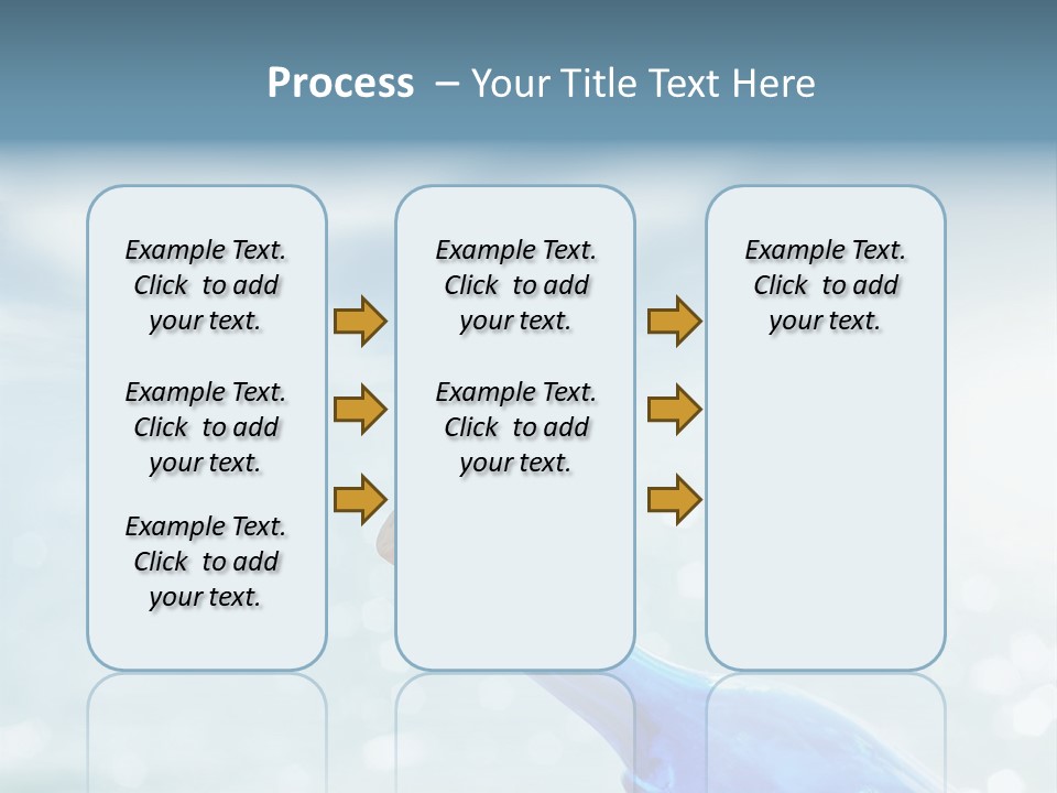 A Blue Bottle With A Cork In The Water PowerPoint Template