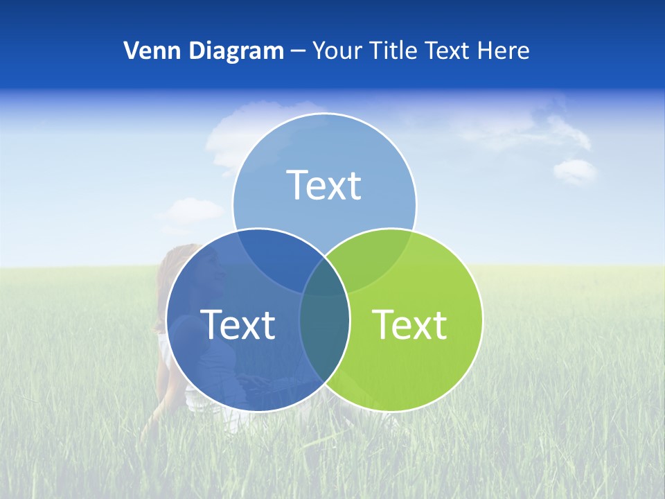 Dreaming Girl Outdoor PowerPoint Template