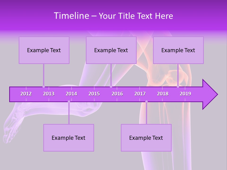 A 3D Image Of A Person's Leg With The Word Name Of Presentation On PowerPoint Template