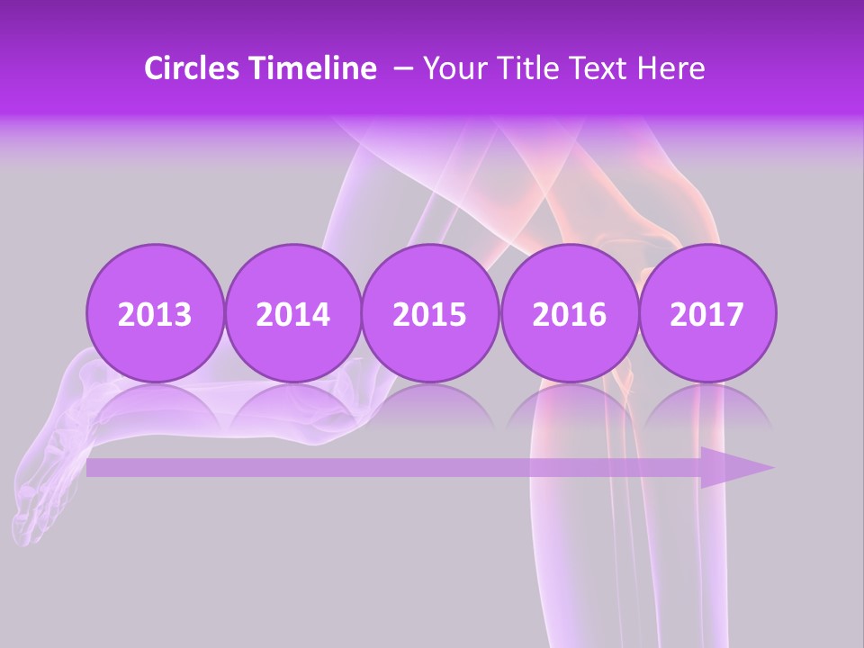 A 3D Image Of A Person's Leg With The Word Name Of Presentation On PowerPoint Template