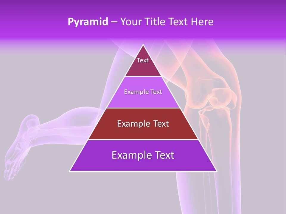 A 3D Image Of A Person's Leg With The Word Name Of Presentation On PowerPoint Template