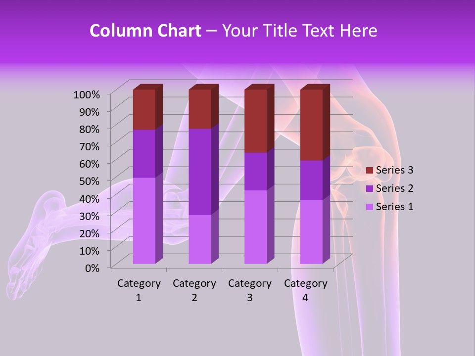 A 3D Image Of A Person's Leg With The Word Name Of Presentation On PowerPoint Template