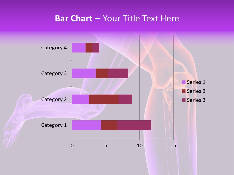 A 3D Image Of A Person's Leg With The Word Name Of Presentation On PowerPoint Template