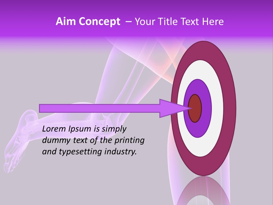 A 3D Image Of A Person's Leg With The Word Name Of Presentation On PowerPoint Template