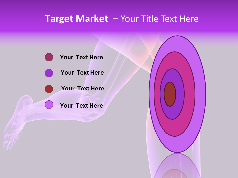 A 3D Image Of A Person's Leg With The Word Name Of Presentation On PowerPoint Template