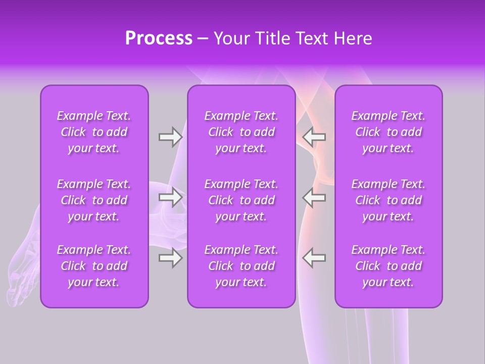 A 3D Image Of A Person's Leg With The Word Name Of Presentation On PowerPoint Template