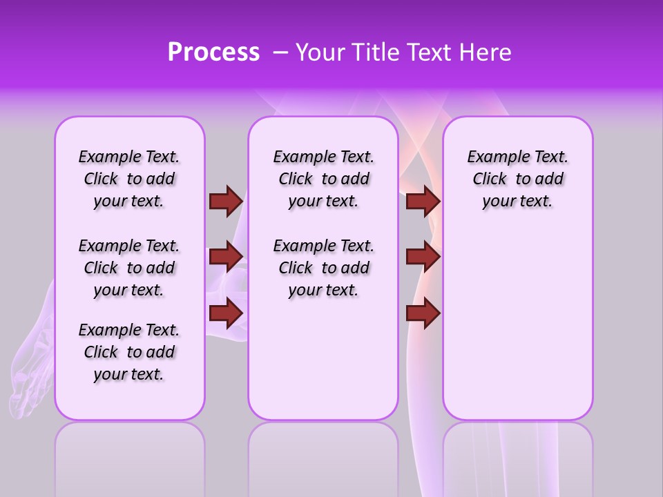 A 3D Image Of A Person's Leg With The Word Name Of Presentation On PowerPoint Template