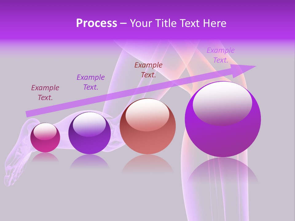 A 3D Image Of A Person's Leg With The Word Name Of Presentation On PowerPoint Template