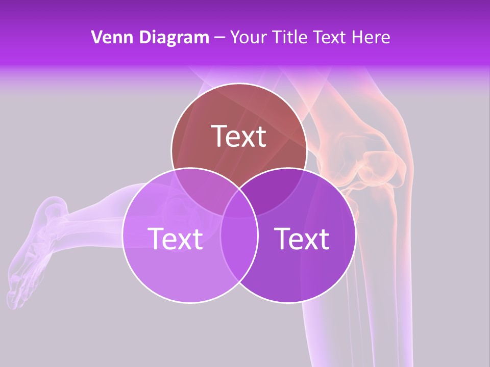 A 3D Image Of A Person's Leg With The Word Name Of Presentation On PowerPoint Template