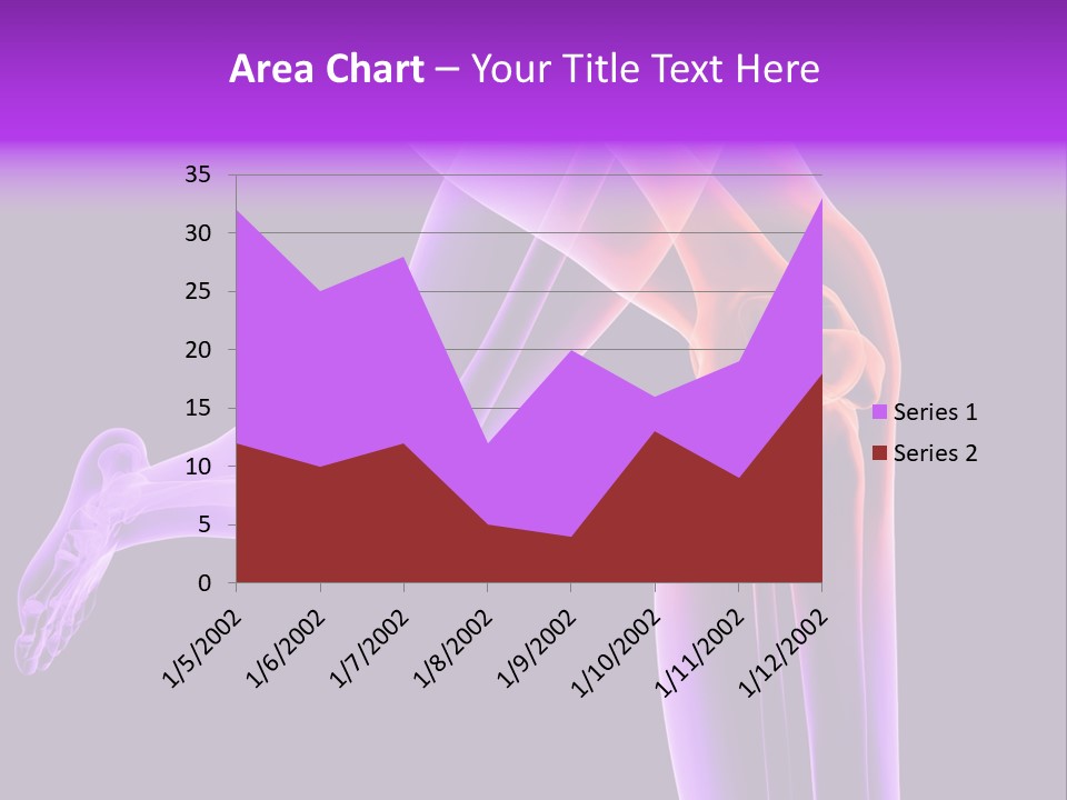 A 3D Image Of A Person's Leg With The Word Name Of Presentation On PowerPoint Template