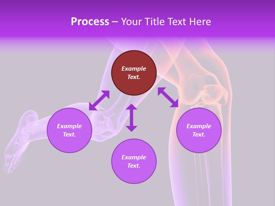 A 3D Image Of A Person's Leg With The Word Name Of Presentation On PowerPoint Template
