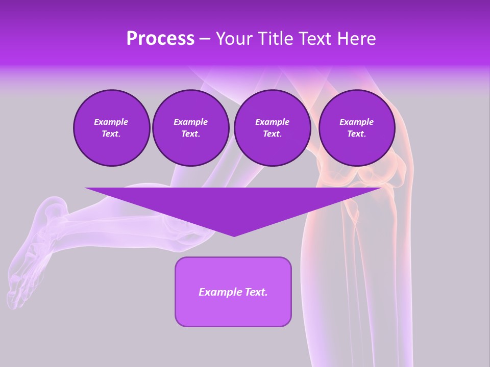 A 3D Image Of A Person's Leg With The Word Name Of Presentation On PowerPoint Template