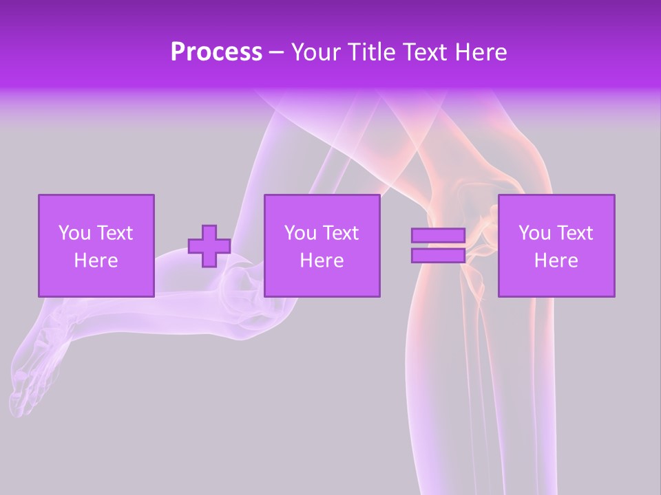 A 3D Image Of A Person's Leg With The Word Name Of Presentation On PowerPoint Template