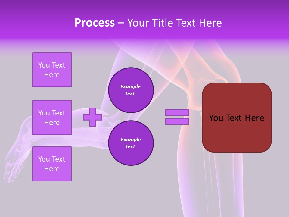 A 3D Image Of A Person's Leg With The Word Name Of Presentation On PowerPoint Template