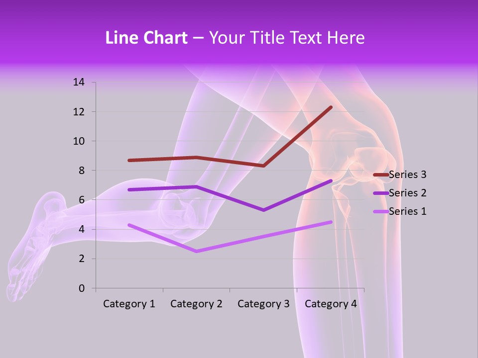 A 3D Image Of A Person's Leg With The Word Name Of Presentation On PowerPoint Template