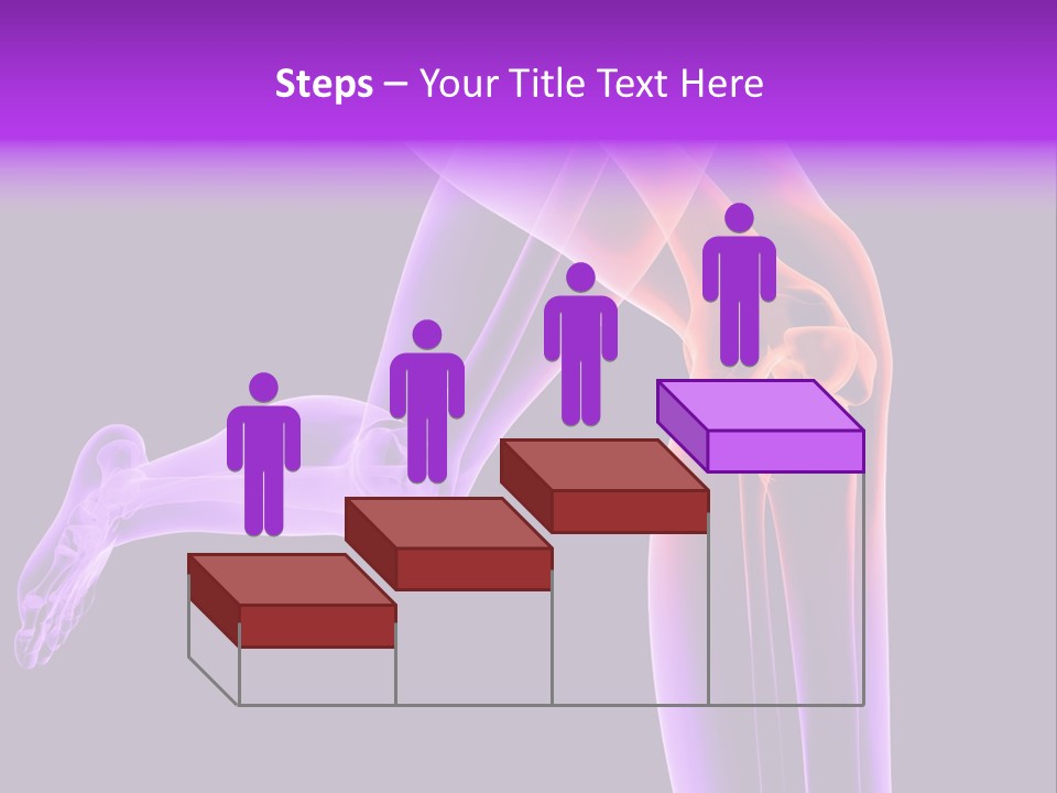 A 3D Image Of A Person's Leg With The Word Name Of Presentation On PowerPoint Template