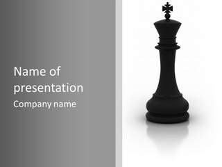 King Fight Table PowerPoint Template