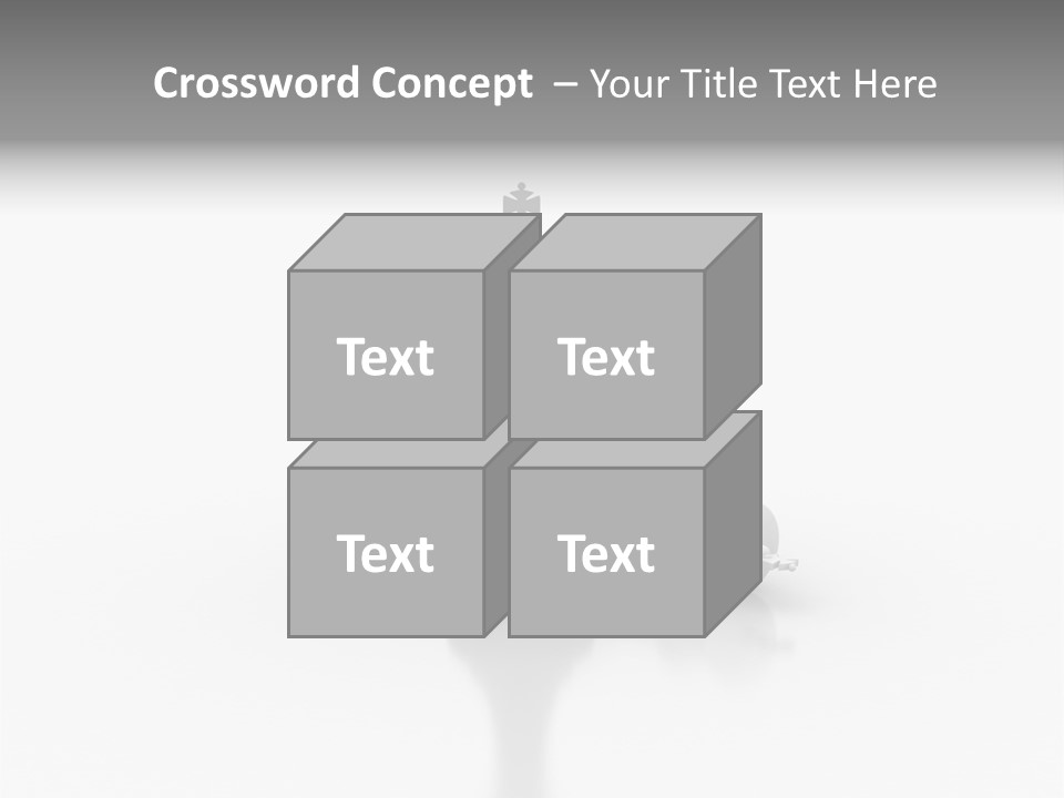 A Black And White Chess Piece On A White Surface PowerPoint Template