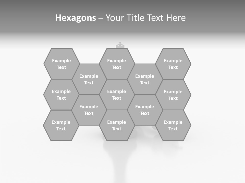 A Black And White Chess Piece On A White Surface PowerPoint Template