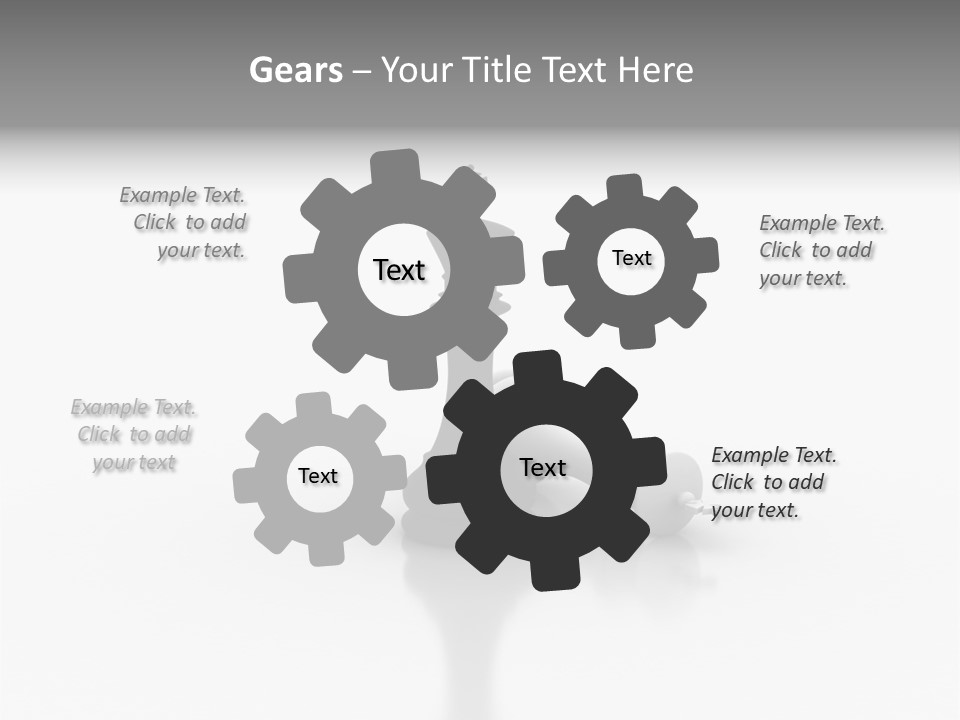 A Black And White Chess Piece On A White Surface PowerPoint Template