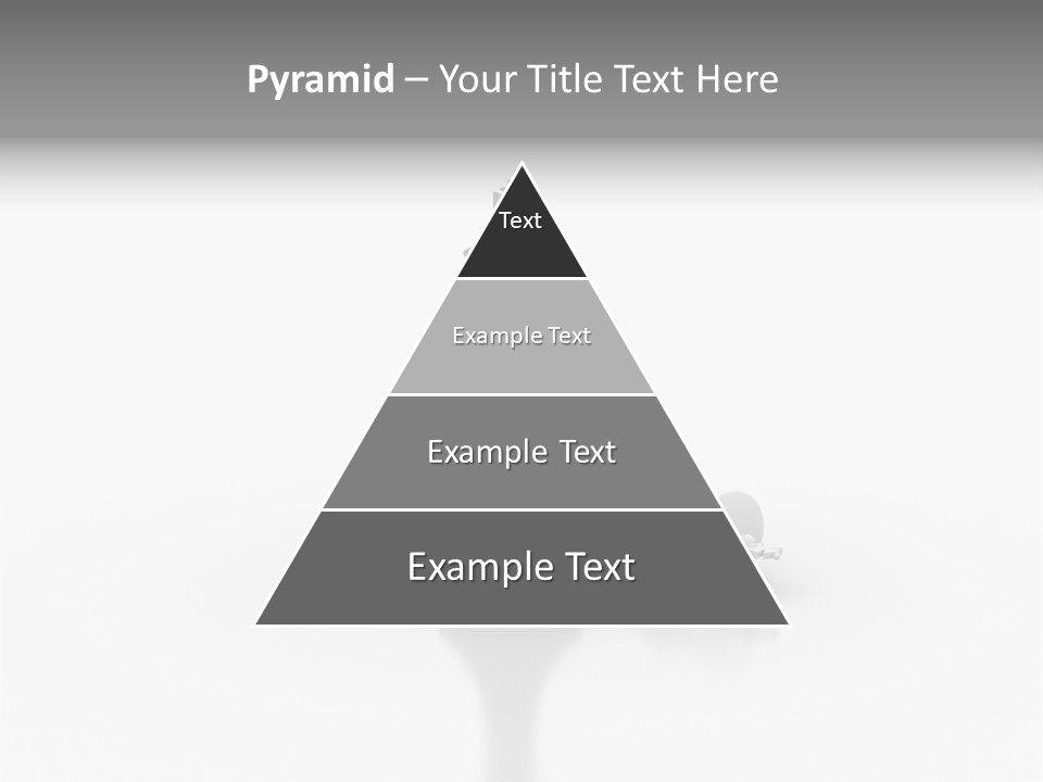 A Black And White Chess Piece On A White Surface PowerPoint Template