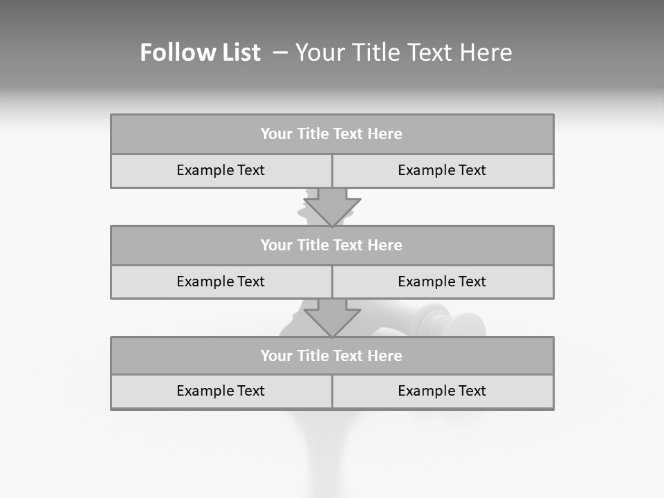 A Black And White Chess Piece On A White Surface PowerPoint Template