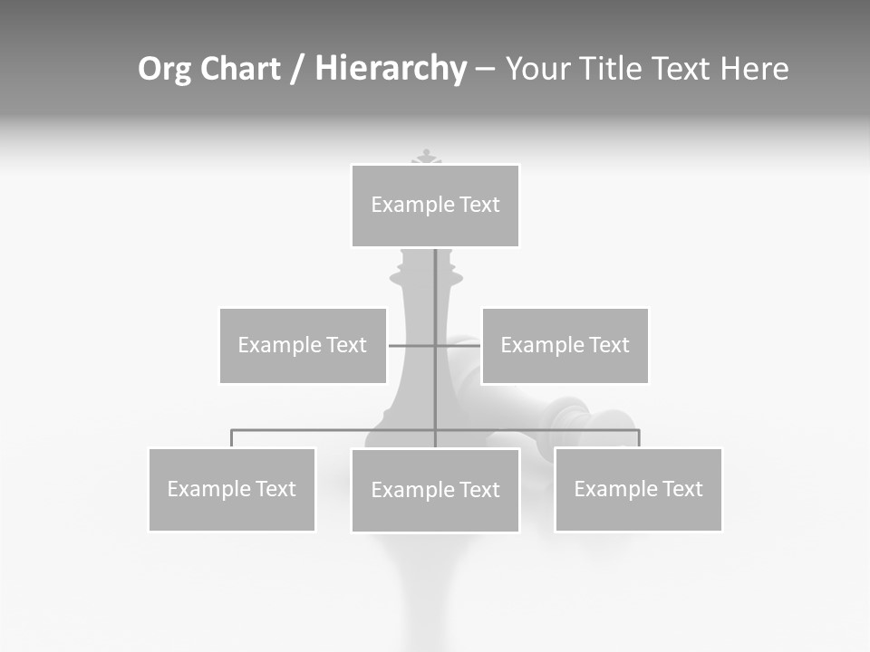 A Black And White Chess Piece On A White Surface PowerPoint Template