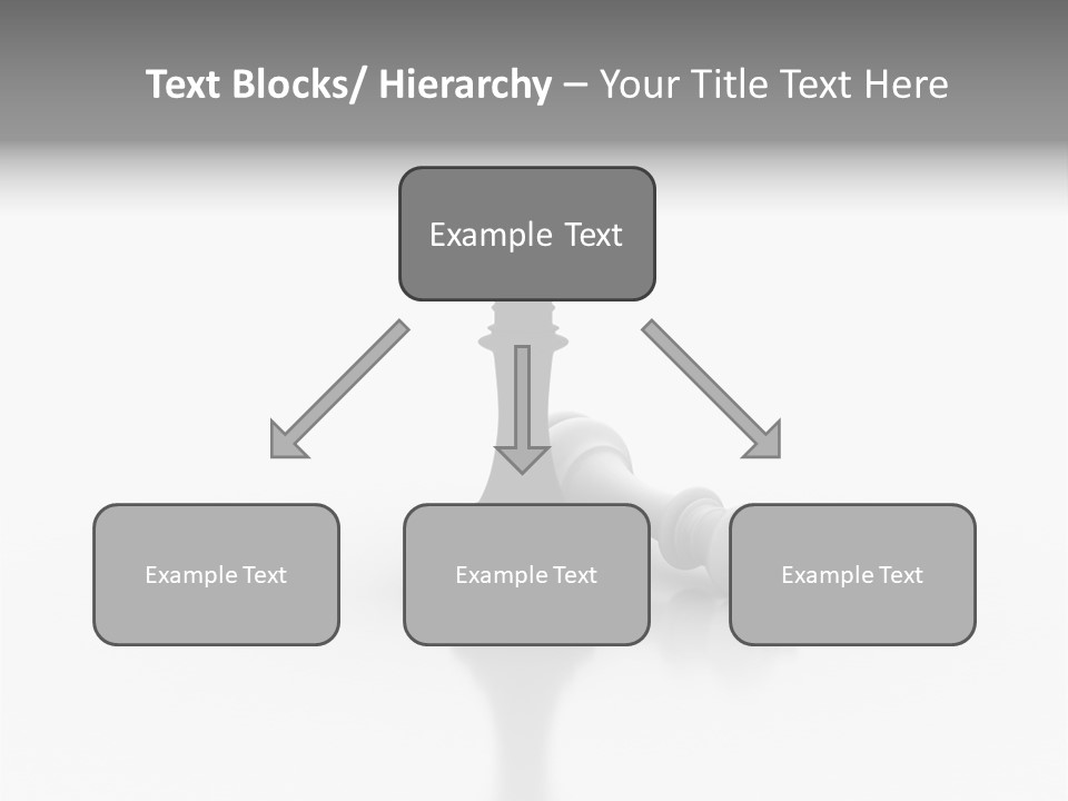 A Black And White Chess Piece On A White Surface PowerPoint Template
