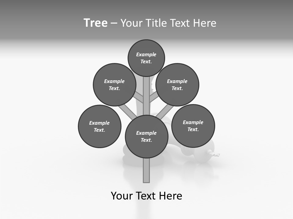 A Black And White Chess Piece On A White Surface PowerPoint Template