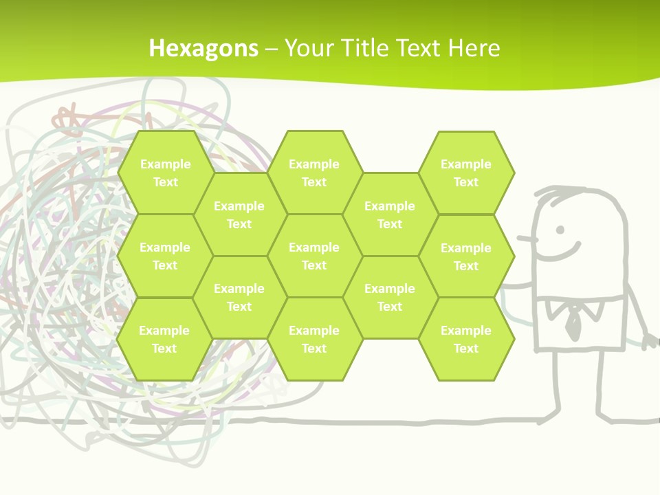 A Man Is Trying To Pull Up A Ball Of String PowerPoint Template