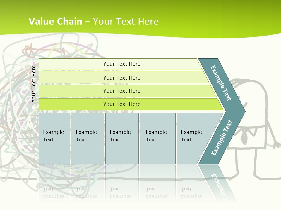 A Man Is Trying To Pull Up A Ball Of String PowerPoint Template