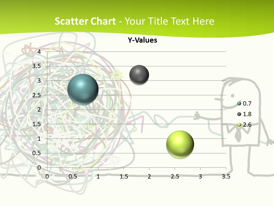 A Man Is Trying To Pull Up A Ball Of String PowerPoint Template