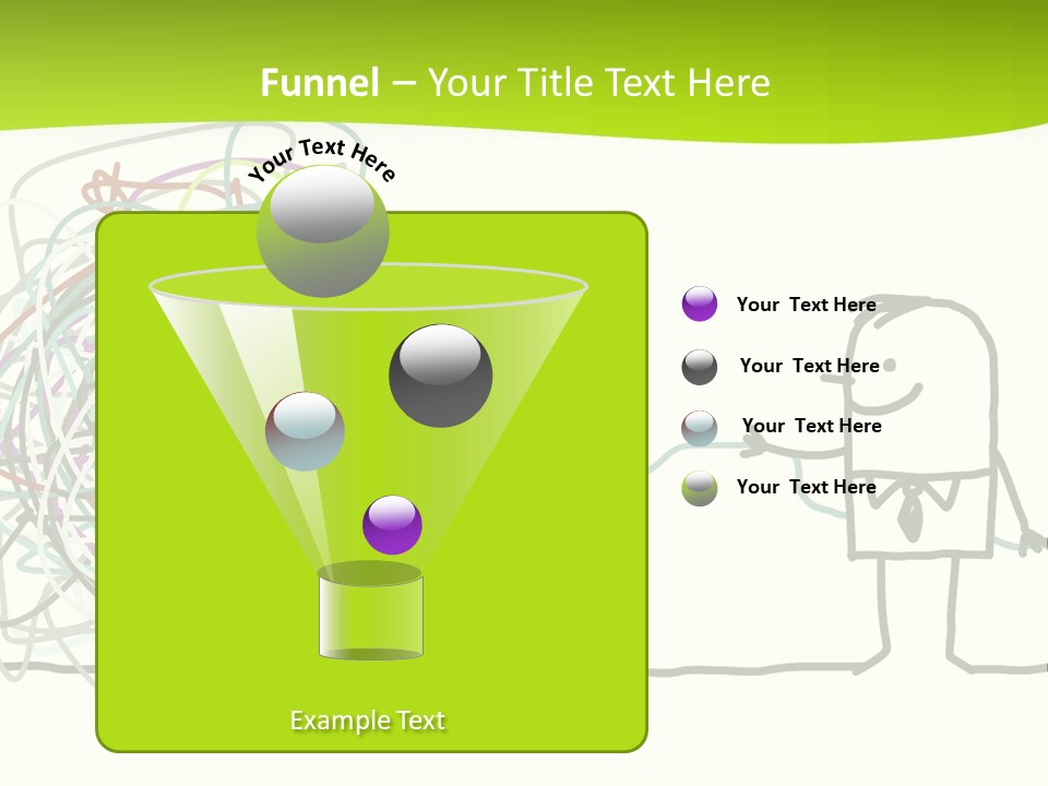 A Man Is Trying To Pull Up A Ball Of String PowerPoint Template