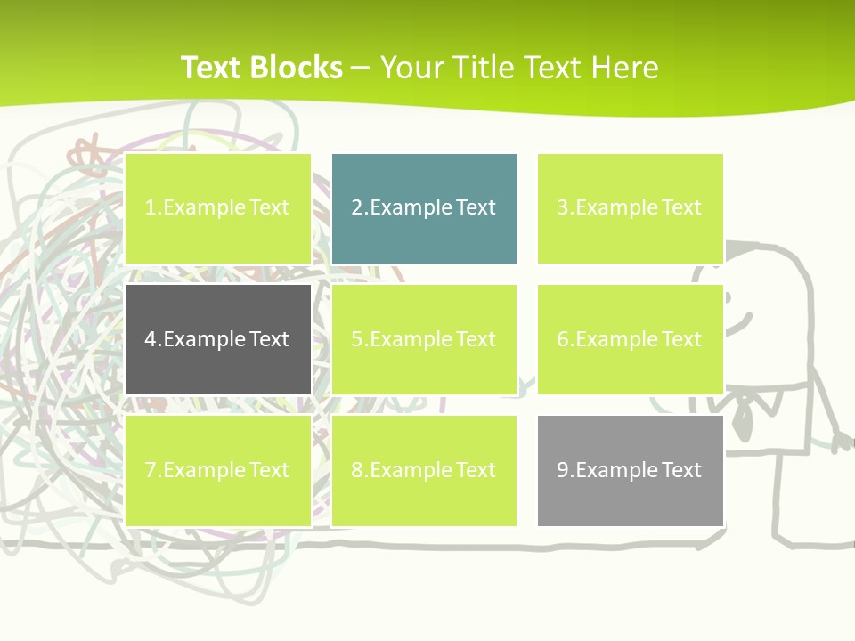 A Man Is Trying To Pull Up A Ball Of String PowerPoint Template