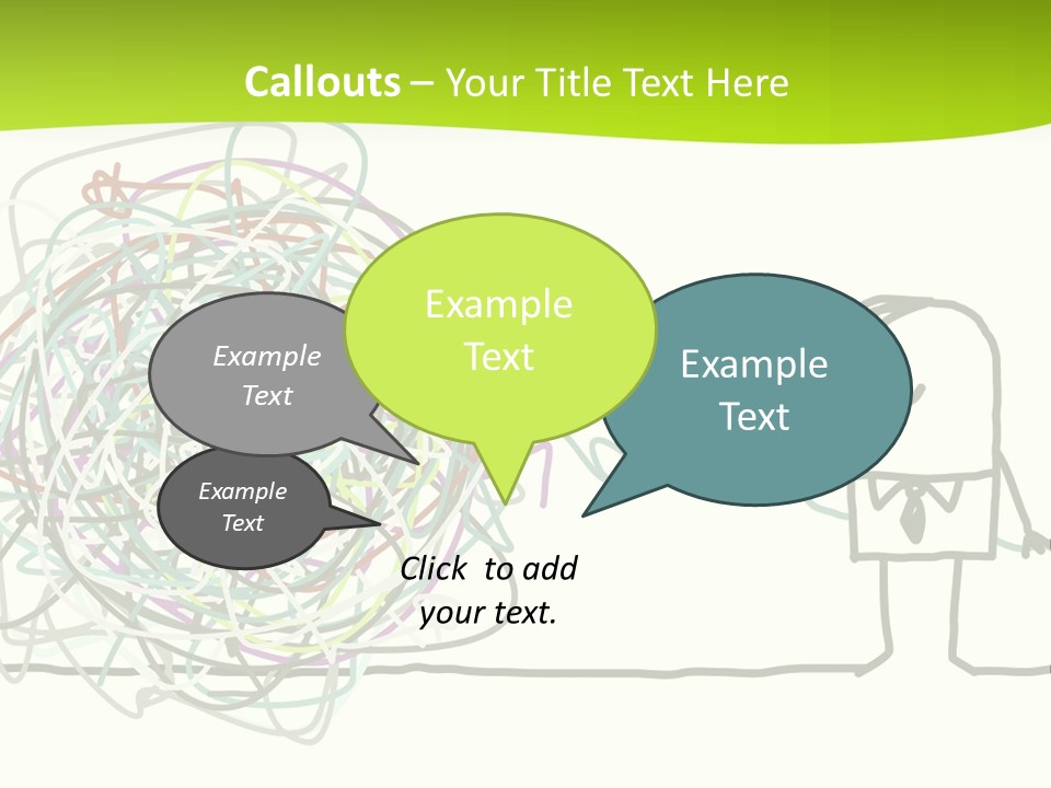 A Man Is Trying To Pull Up A Ball Of String PowerPoint Template