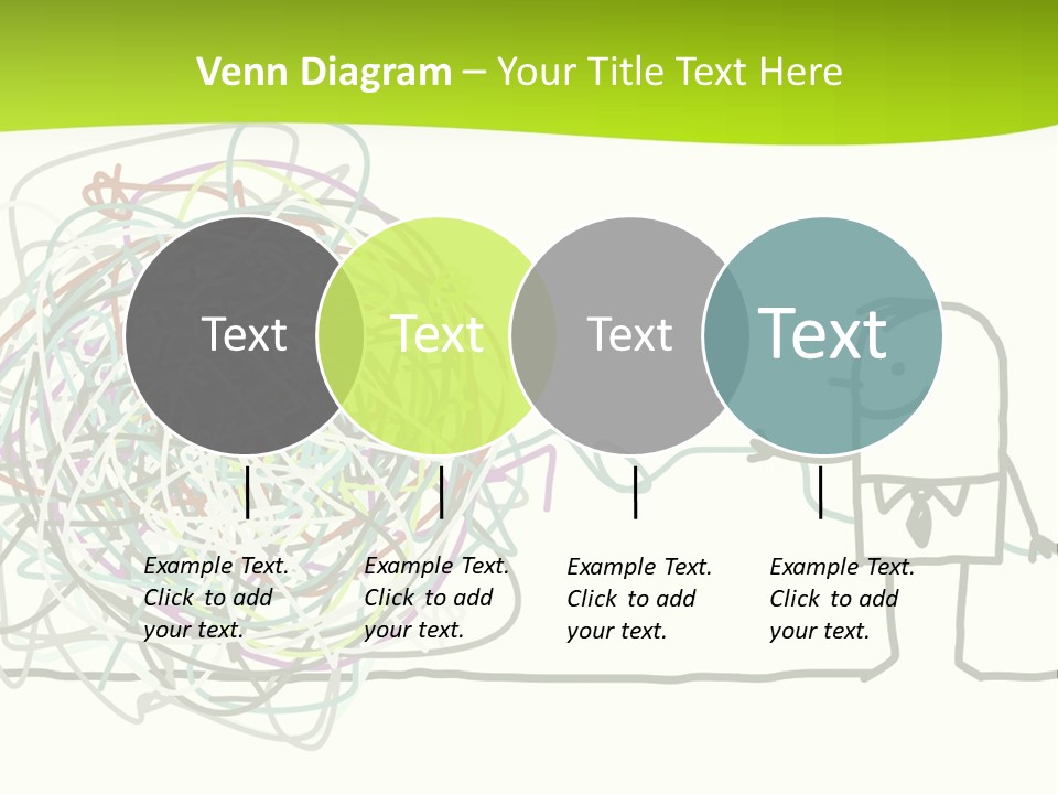 A Man Is Trying To Pull Up A Ball Of String PowerPoint Template