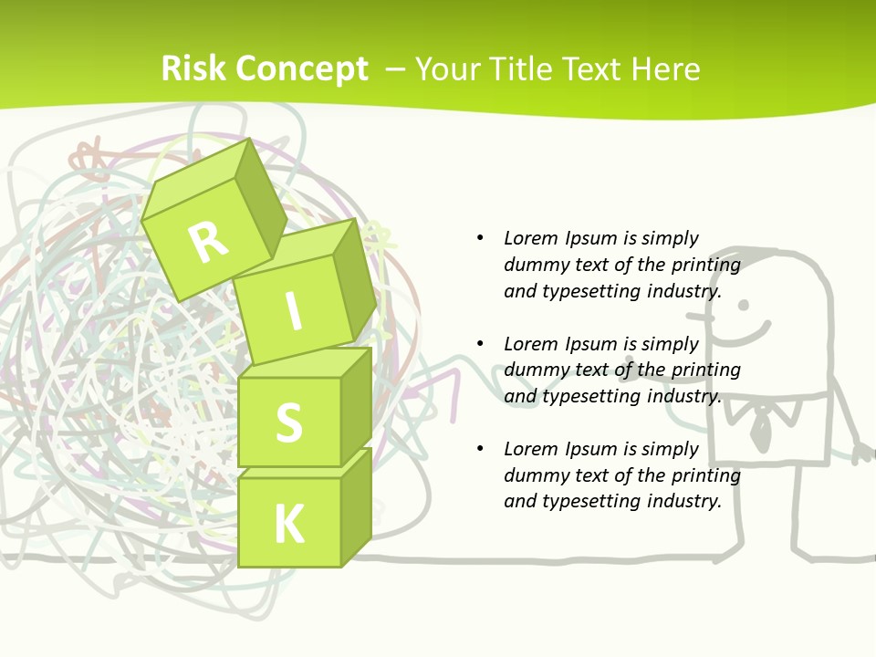 A Man Is Trying To Pull Up A Ball Of String PowerPoint Template