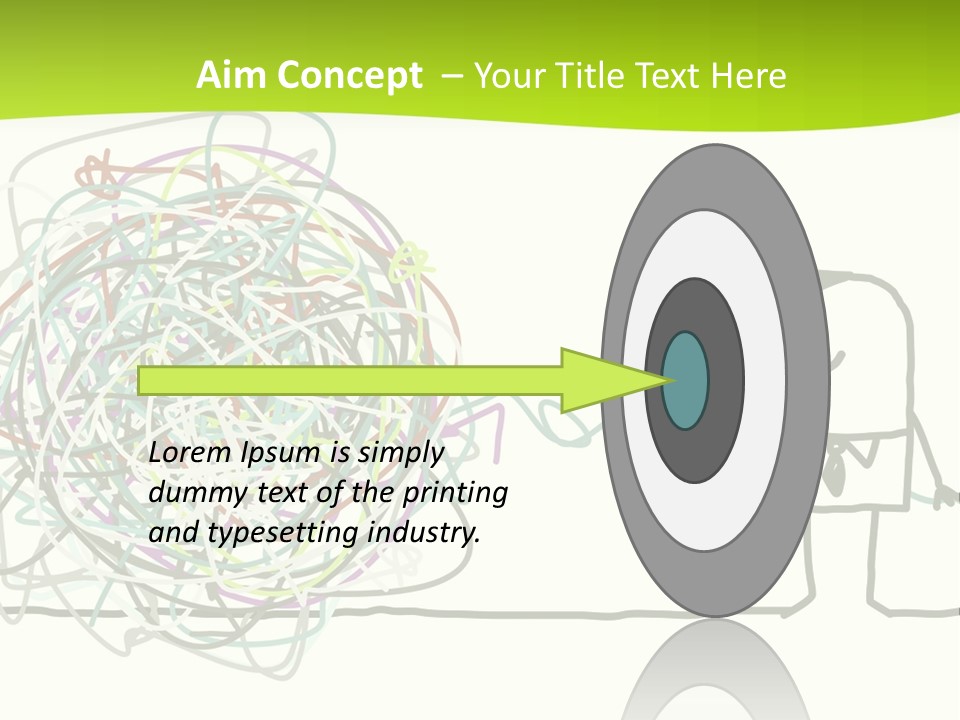 A Man Is Trying To Pull Up A Ball Of String PowerPoint Template