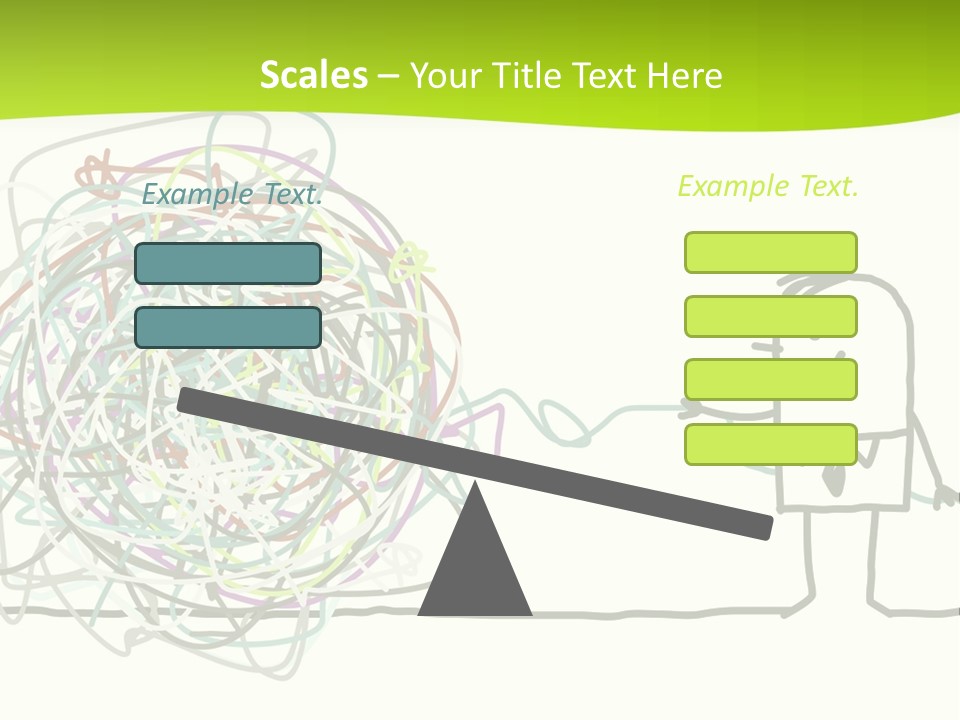 A Man Is Trying To Pull Up A Ball Of String PowerPoint Template