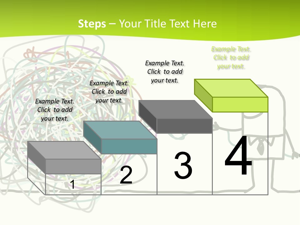 A Man Is Trying To Pull Up A Ball Of String PowerPoint Template