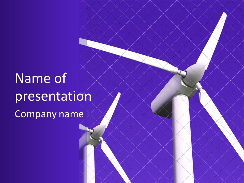 Industry Windfarm Progression PowerPoint Template