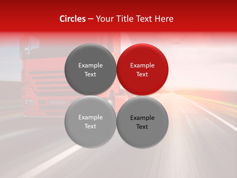 Stock Cargo Trailer PowerPoint Template