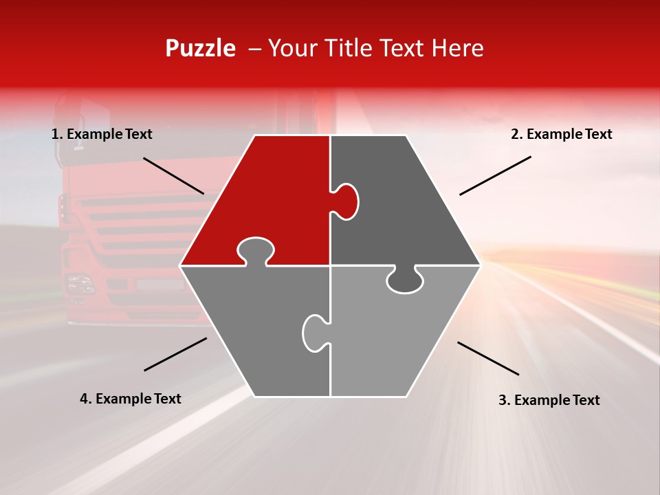 Stock Cargo Trailer PowerPoint Template