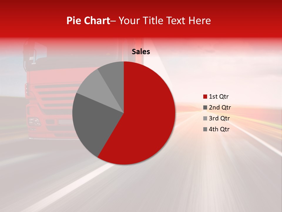 Stock Cargo Trailer PowerPoint Template
