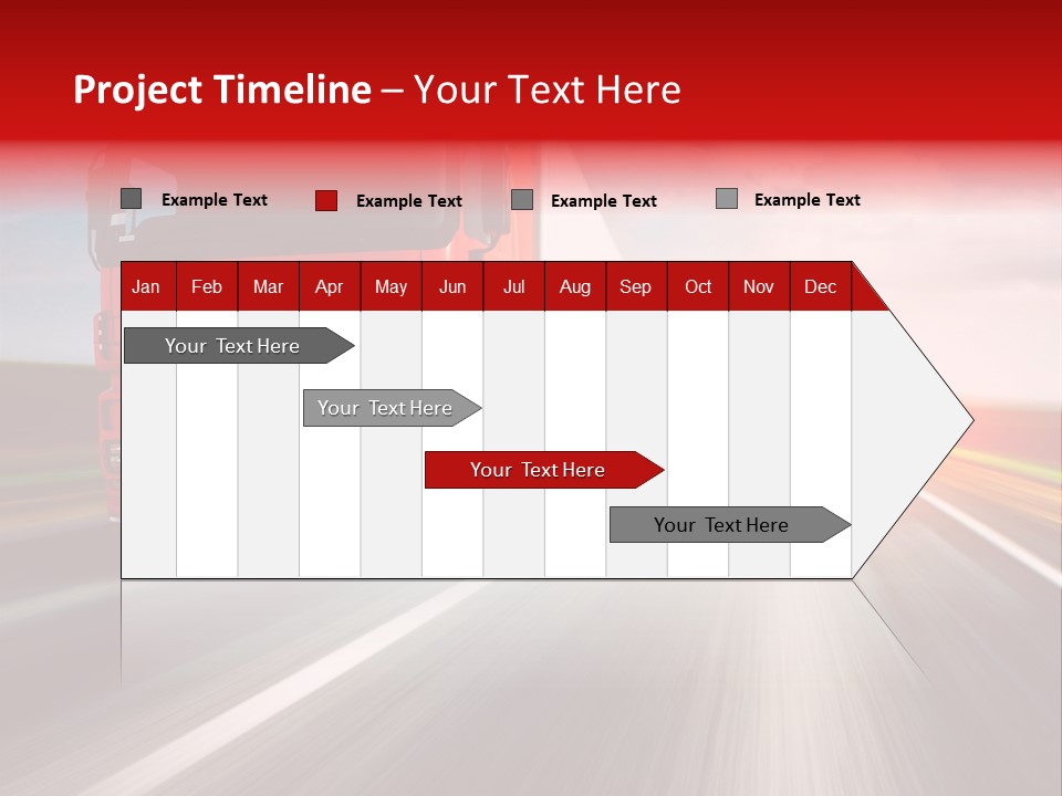 Stock Cargo Trailer PowerPoint Template